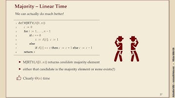 Effiziente Algorithmen (Winter 2025-26) 5-5 Majority