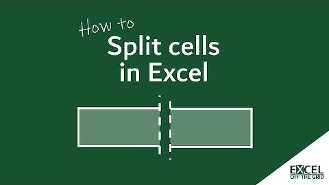Cellen splitsen in Excel | 4 manieren om uw gegevens bruikbaar te maken | Excel Off The Grid