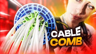 how to comb and dress cat6 cables with the jonard cable comb