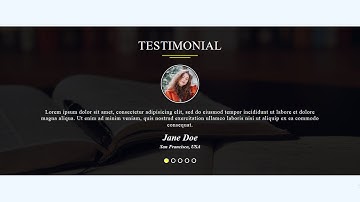 Responsive Auto-Sliding Testimonial Section Using HTML,CSS And JavaScript | Clients Testimonials