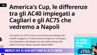 America’s Cup, gli AC40 aspettando gli AC75 a Napoli