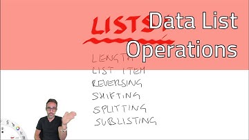 7.1 Operations with Lists of Data - Intro to Parametric Modeling