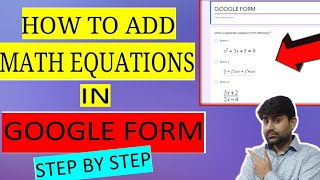 How to add/insert Math Equations/Symbol/Numericals in Google docs ||  MathCast | Gmath.  ( TUTORIAL)