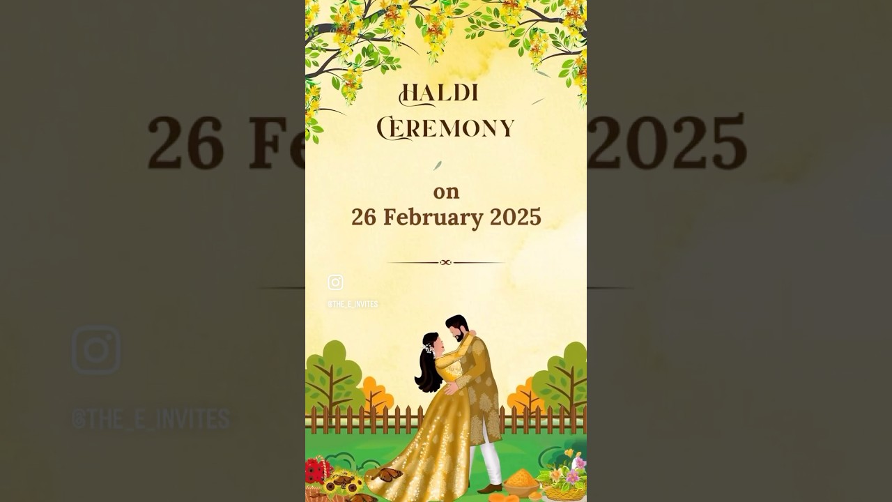Digital Wedding Invitation 