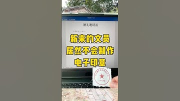 10秒制作电子印章#文员 #办公技巧 #职场 #word #每天学习一点点