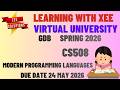 CS508 Modern Programming Languages GDB Spring 2026 Virtual University of Pakistan