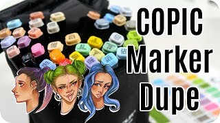 Copic Marker Alternative FineColour Brush Marker Review + Demo