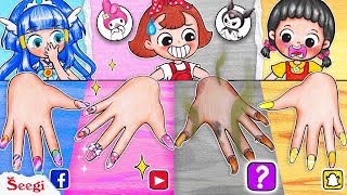 Kuromi Vs My Melody: Which Is The Best Nail Art? Social Media Contest | Seegi Channel