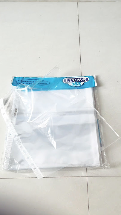 150 Micron A4 Waterproof Transparent Document Leaf/Sleeve Sheet Protector Pack of50 Sheets#unboxing
