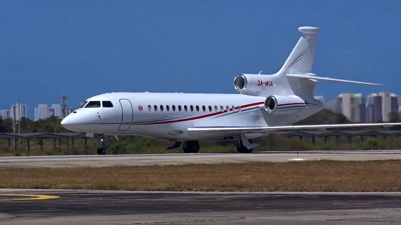 [SBFZ/ FOR] Pouso & Decolagem RWY13 Dassault Falcon 8X 3A-MGA Monaco Government 04/10/2018