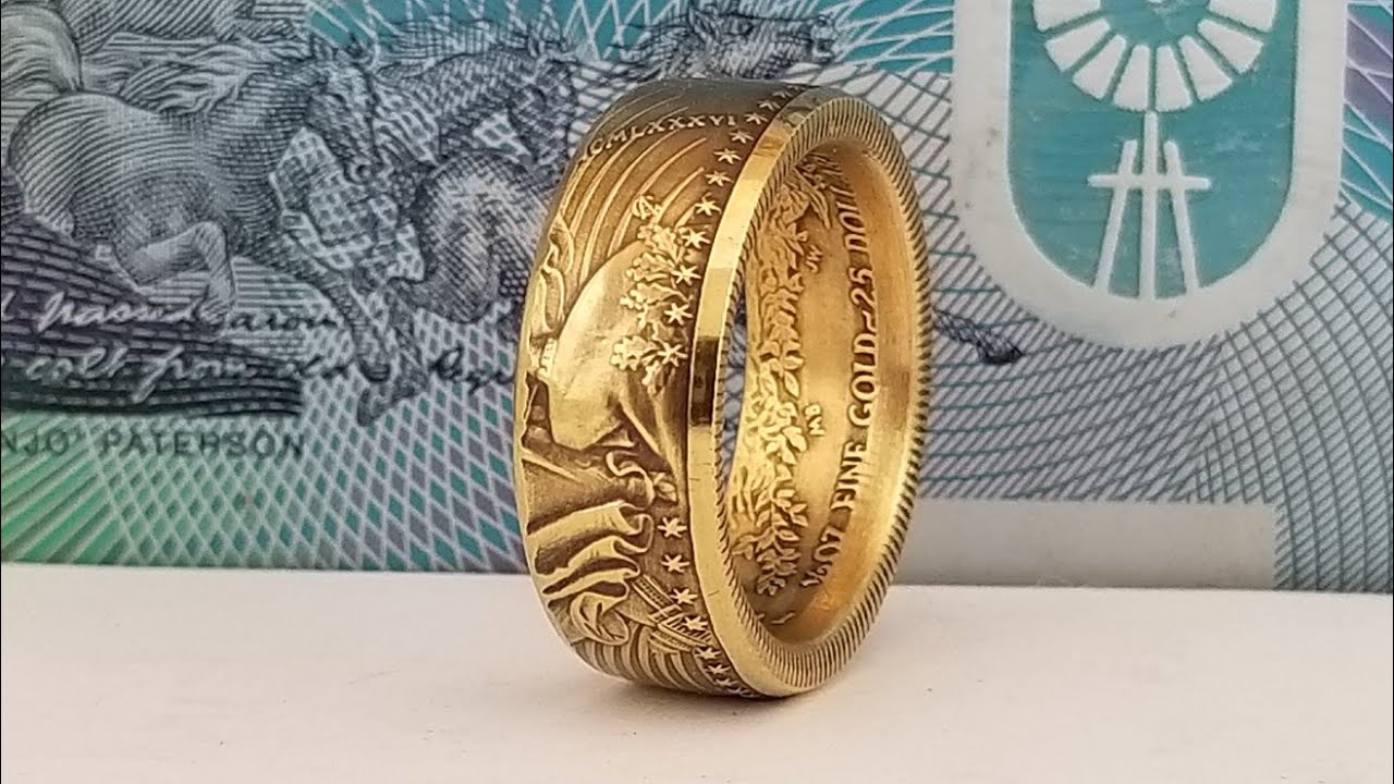 2023 American Gold Eagle Coin Ring - 22k Solid Gold! | Hand-crafted coin  rings by CoinCrafters®