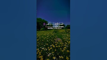 إنا أعطيناك الكوثر [الكوثر: 1_3] القارئ #نعمة_الحسان
