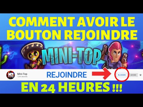 TUTO Youtube FR "Comment Avoir Le Bouton REJOINDRE En 24 Heures" | Bouton REJOINDRE OU SPONSOR FREE