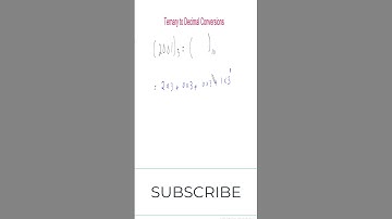 Ternary to Decimal Conversions Explained | #digitallogic #computerdesign #decimaltobinary  #addition