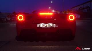 Ferrari 488 gtb x fi exhaust stance tech ab come withsystem as
standard including our intelligent ecu system which control valve by
engine rpm or r...