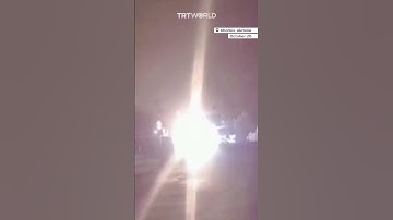 Footage captures explosion following Russian strike on eastern Ukraine