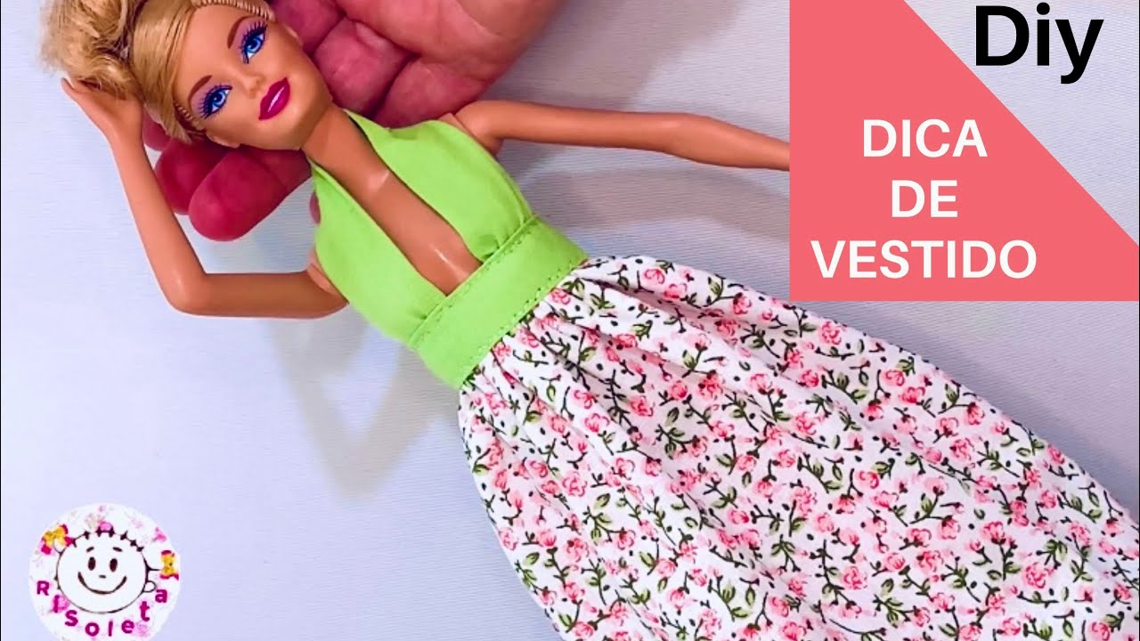 Como fazer roupa para Barbie com molde 