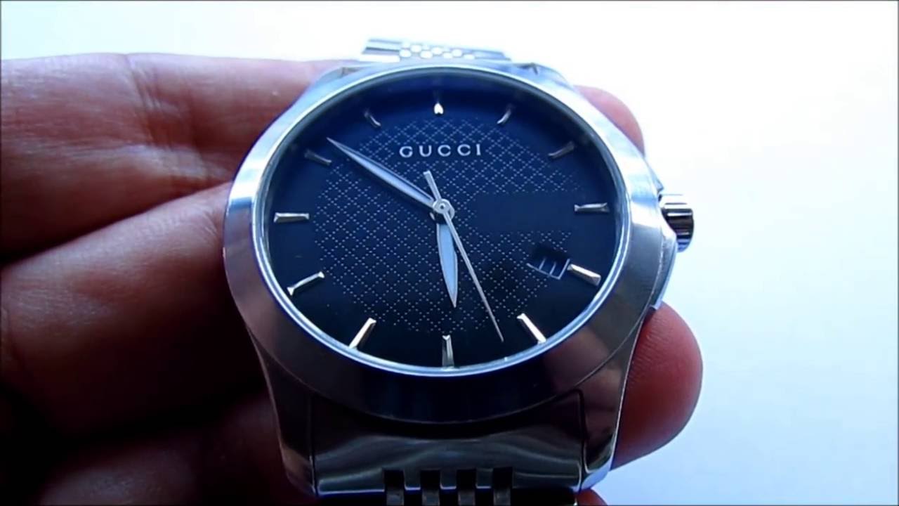 Gucci G-Timeless Wristwatch 126.4 - YouTube