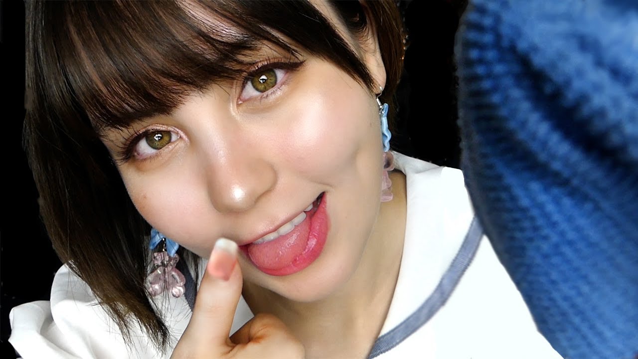 ASMR Spit Cleaning & Stippling Your Face♥
