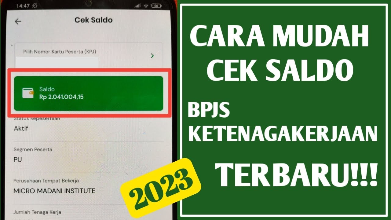 Cara Cek Saldo BPJS Ketenagakerjaan 2023 YouTube