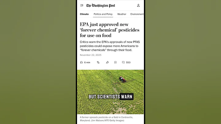 EPA Just Approved Forever Chemicals on Your Food 😳