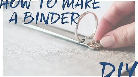 DIY How to make a binder from scratch