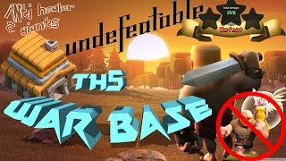 Clash Of Clans Best Anti Giant War Base For Th5