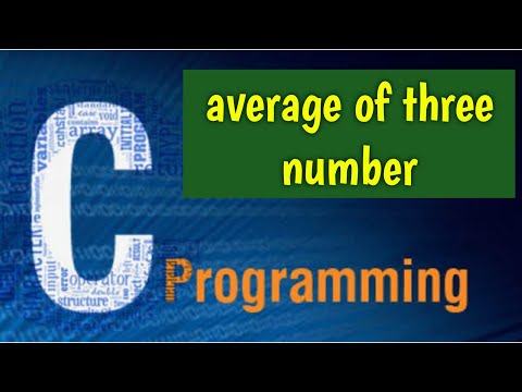 average of three number in c programming