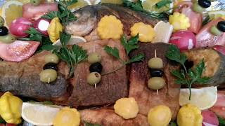 ХАСАМНРА. ЖАРЕНАЯ ДОРАДО И ФОРЕЛЬ С ОВОЩАМИ. ХАСАМНРА. ЖАРЕНАЯ ДОРАДО И ФОРЕЛЬ С ОВОЩАМИ.