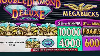 💎💎 MEGABUCKS Double Diamond Deluxe! Max Bet! Live Slot Play at Casino! 💎💎 screenshot 4