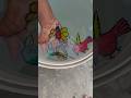 Amazing 🤩 Butterfly 🦋 and Parrot 🦜 and flying 🪽 Bird both Drawing 🤩 | Float On Water 💦💦 #art #shorts