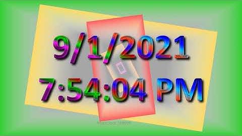 MatsClock 120099 Full Free PowerPoint Digital Clock PPT Timer