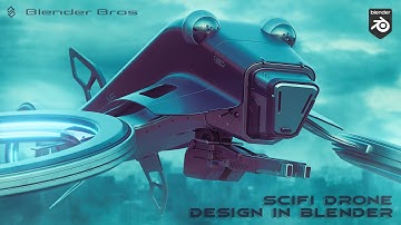 Hard Surface Drone Design in Blender 3.0  - course trailer