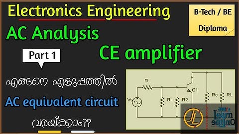 AC Analysis | Common Emitter Amplifier | Part 1