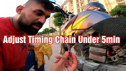 Adjust Timing Chain of Yamaha Ybr 125G/Ybr esd/ybz/ybz dx at Home in 5mins | remove engine Noise