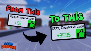 7 Tips to Earn More Likes in Obby Creator! / Roblox screenshot 5