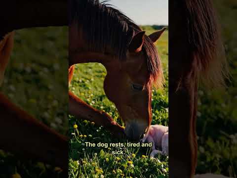 A Horse’s Gentle Care For Its Canine Friend! 🐴
#UnbreakableBond #AnimalLove #BestBuddies #shorts