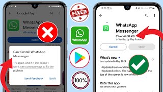 Google Play Store'da WhatsApp Messenger Hatası Yüklenemiyor (2024) Nasıl Düzeltilir