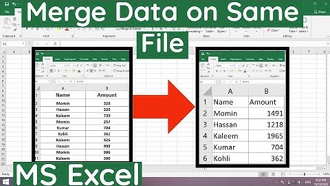 How to Merge Data on Same File In MS Excel | Consolidate Data In Excel That has Multiple Duplicates