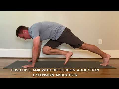 Push Up Plank With Hip Flexion Adduction Extension Abduction