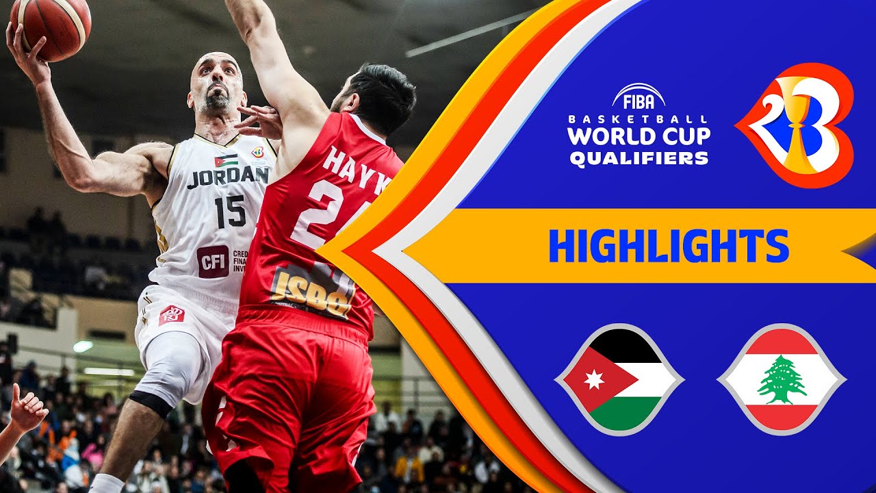 Jordan bounce back to hand Lebanon first defeat Basketball Highlights - #FIBAWC 2023 Qualifiers