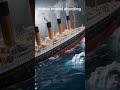 Mini Titanic Sinking Scene 😳#shorts #behindthescenes #titanic #cinereveal