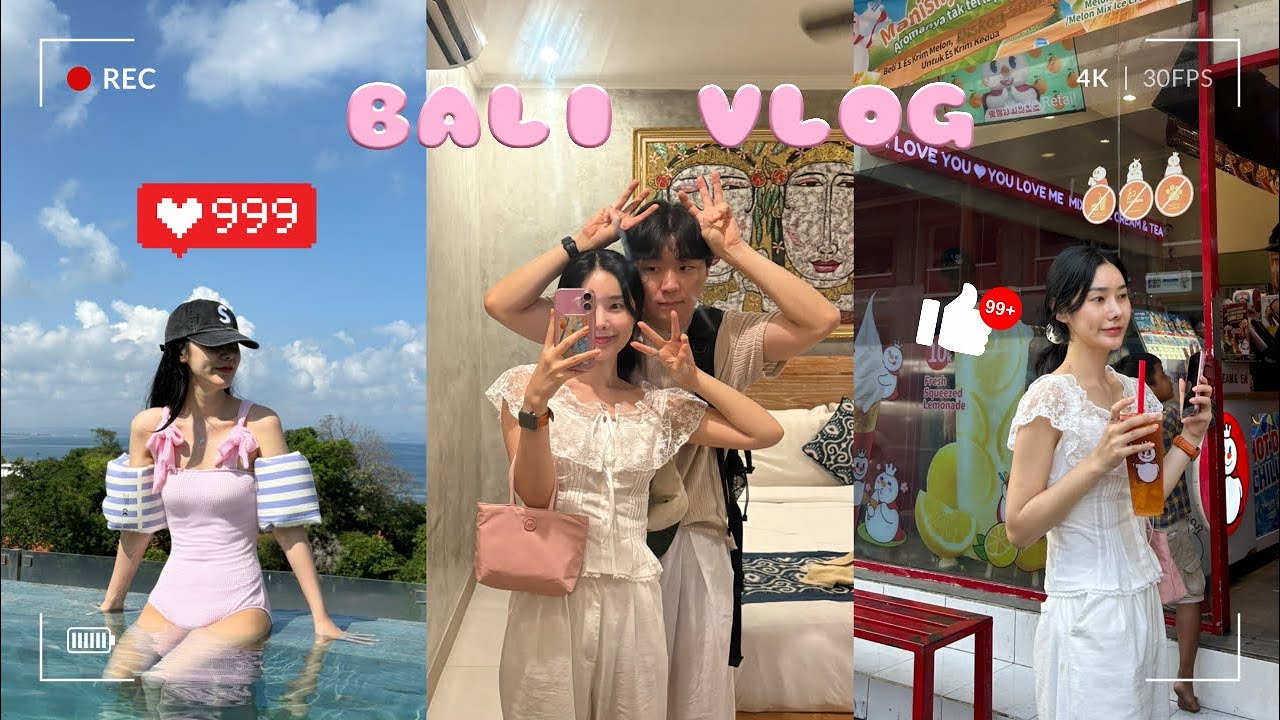 발리 결혼기념일 여행 브이로그 🇮🇩| 짱구 맛집 쌀국수 Phomo | 짱구 카페 루카 | 발리 핫플 우붓 | 티켓투더문 & 데우스 | 우붓 맛집 와룽시암 | 파차 하우스 마사지