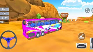 Offroad Colorful Tourist Bus Driving Game | Coach Bus Simulator Game | Bus 3D Racing Game screenshot 3