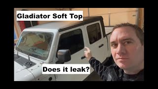 Does a Jeep Gladiator Soft Top Leak?