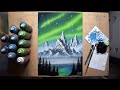 Northern Lights Painting / Aurora Borealis / SPRAY PAINT ART