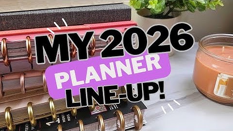My Planner Line-up for 2026!! 
