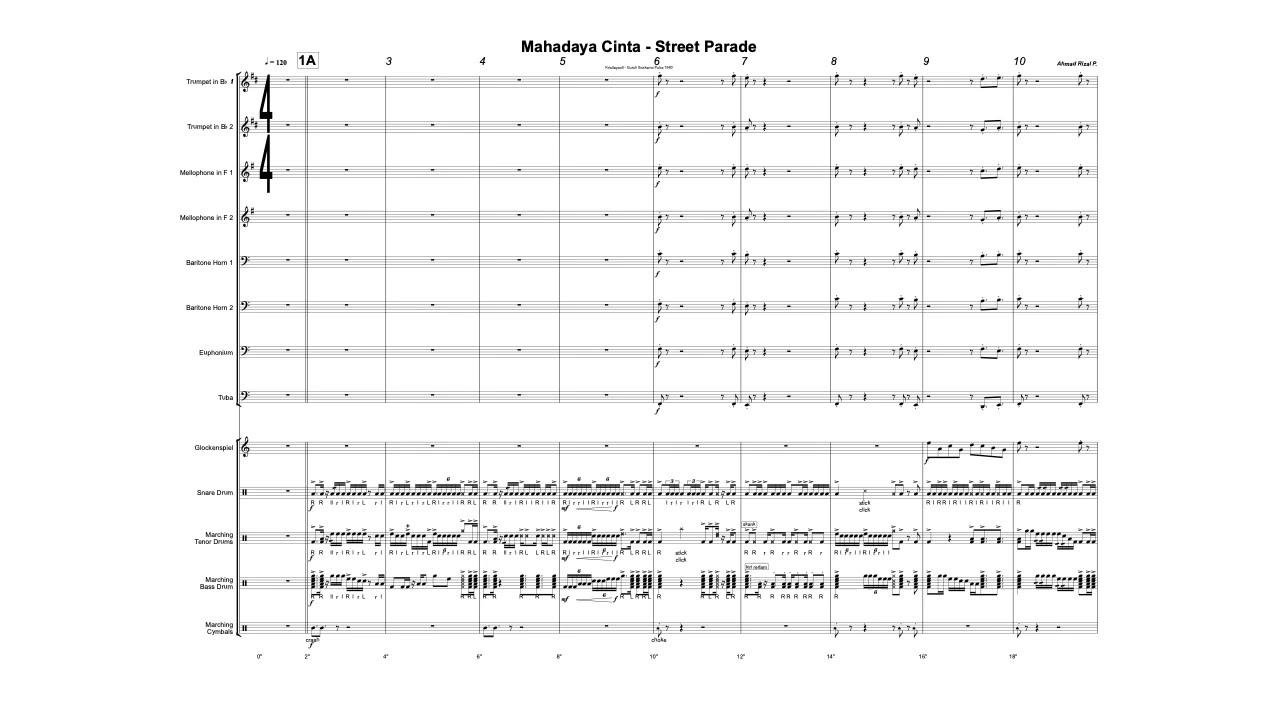 Mahadaya Cinta - Street Parade Marching Band