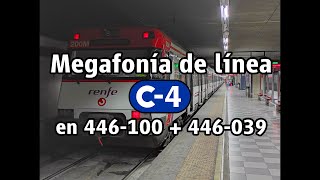 [MEGAFONÍAS] Megafonía de línea C-4 de Cercanías Madrid en UT 446.