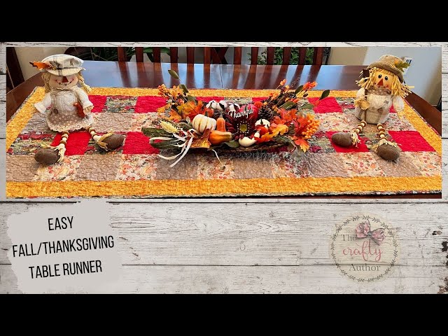 Beginner Cricut Project - Thanksgiving Table Runner